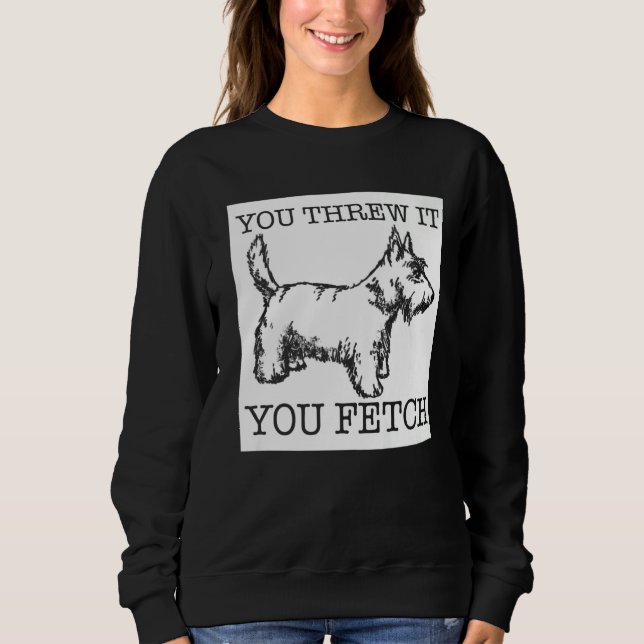 Scottish Terrier dog Sweatshirt (Front)