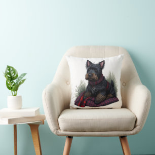 Scottish Terrier Dog Throw Pillow