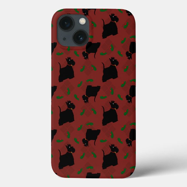 Scottish Terrier Dogs and Tam O'Shanter Case-Mate iPhone Case (Back)