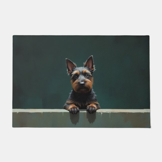 Scottish Terrier Doormat Art (Front)