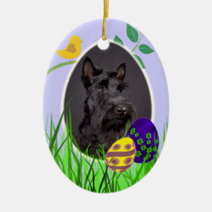 Scottish Terrier Easter Ornament