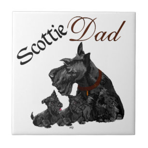 Scottish Terrier Father's Day Tile