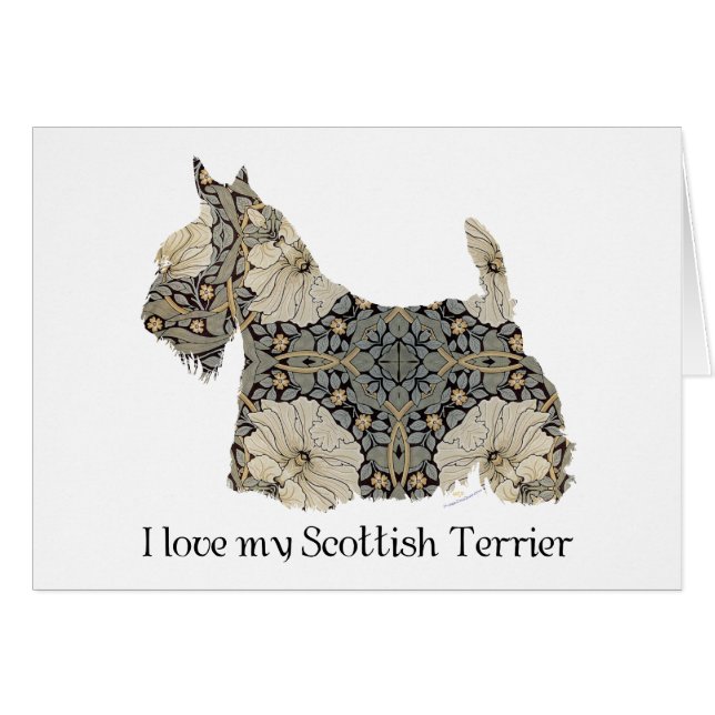 Scottish Terrier Fun Silhouette (Front Horizontal)