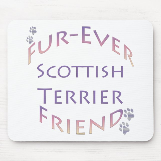 Scottish Terrier Furever Friend Mouse Pad (Front)