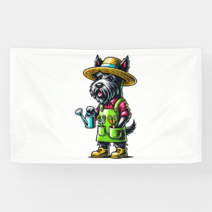 Scottish Terrier Gardener Banner