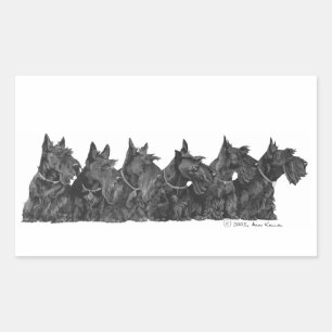 Scottish Terrier Gathering Sticker