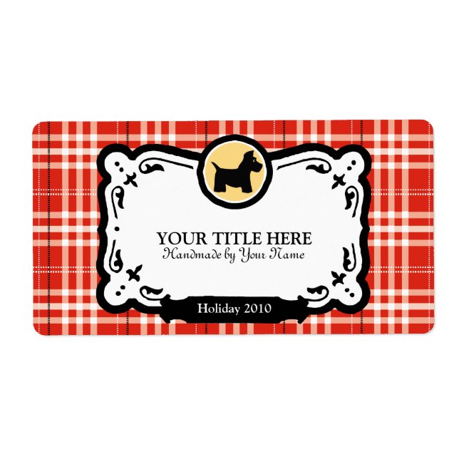 Scottish Terrier Gift Labels (Front)
