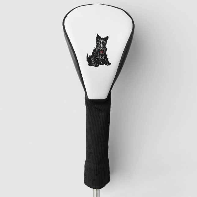 Scottish Terrier Golf Head Cover (Front)