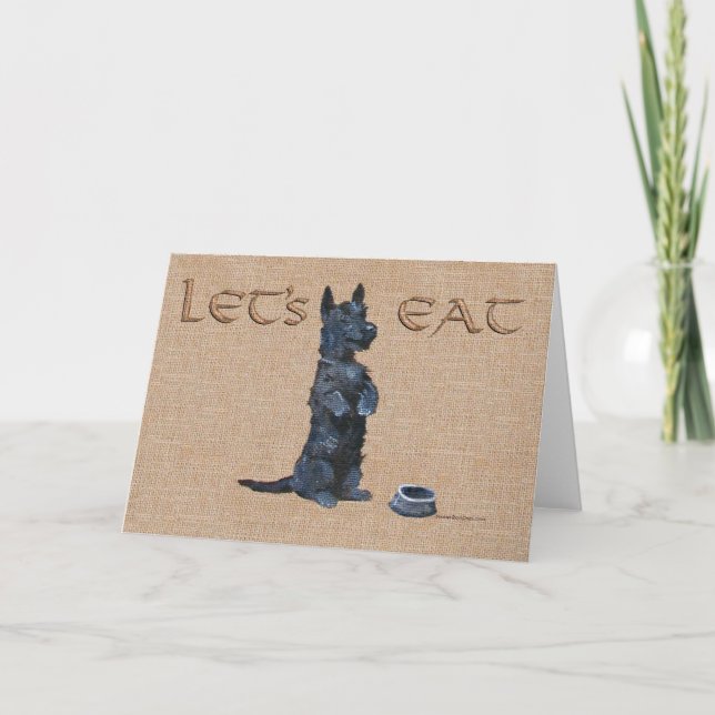 Scottish Terrier Greeting Card (Front)