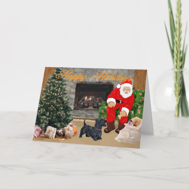 Scottish Terrier Greeting Card (Front)