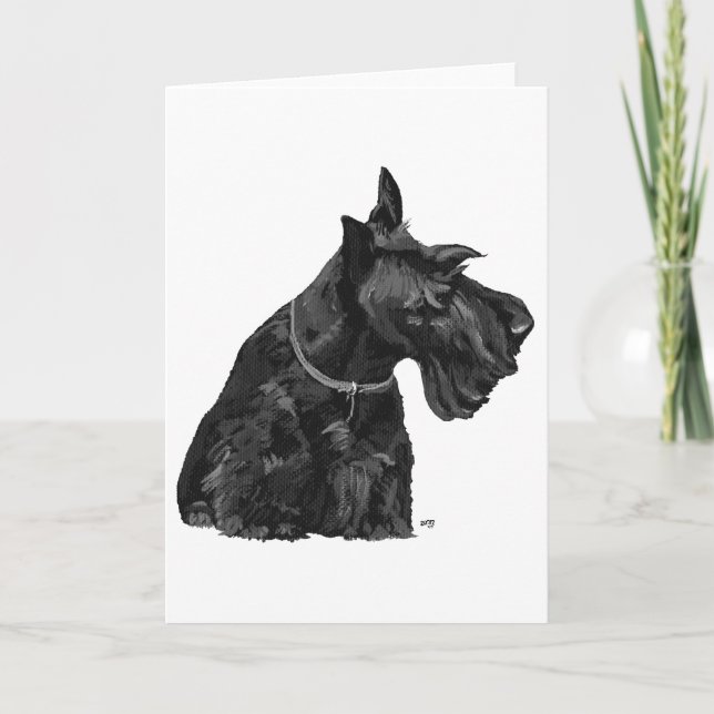 Scottish Terrier Greeting Card (Front)