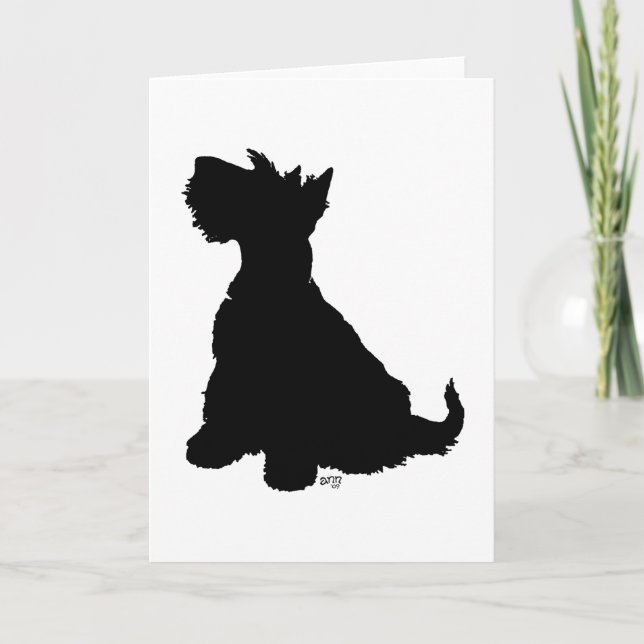 Scottish Terrier Greeting Card (Front)