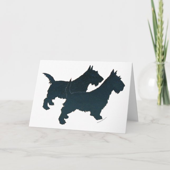 Scottish Terrier Greeting Card (Front)