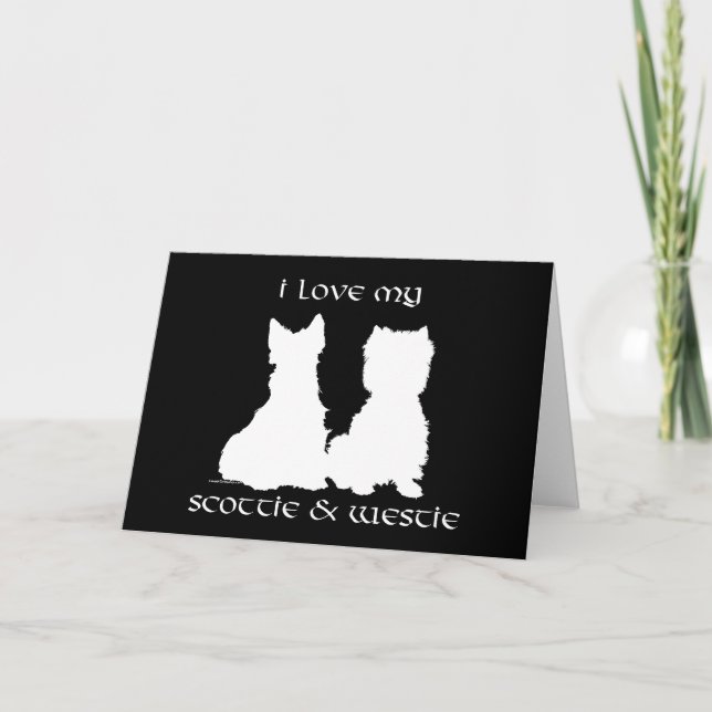 Scottish Terrier Greeting Card (Front)