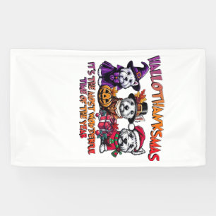 Scottish Terrier Halloween Thanksgiving Christmas Banner