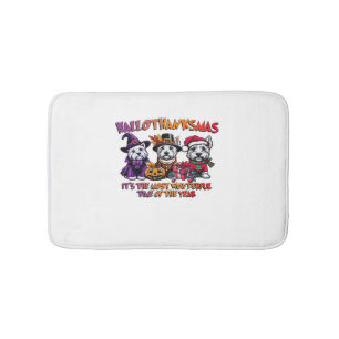 Scottish Terrier Halloween Thanksgiving Christmas  Bath Mat