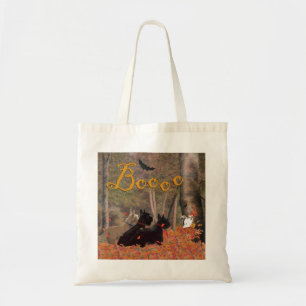 Scottish Terrier Halloween Tote Bag