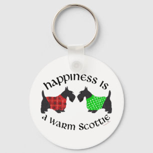 Scottish Terrier Happiness Keychain