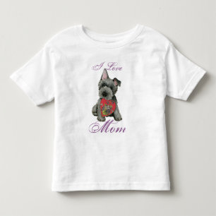 Scottish Terrier Heart Mom Toddler T-shirt