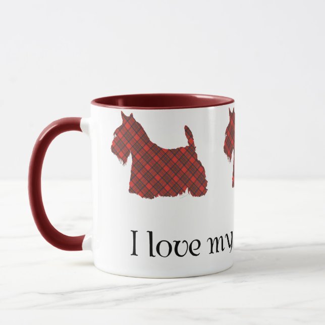 Scottish Terrier Hepburn Tartan Mug (Left)
