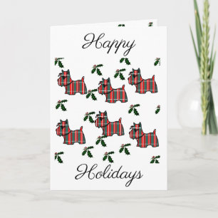 Scottish Terrier Holiday Card