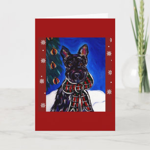 Scottish Terrier Holiday Card