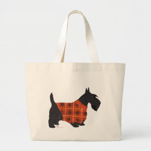 Scottish Terrier in a Sweater Large Tote Bag