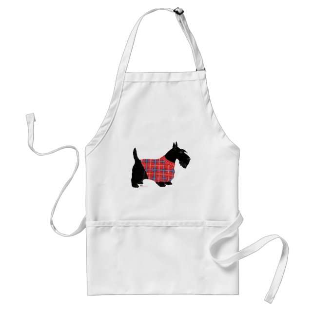 Scottish Terrier in a Sweater Standard Apron (Front)