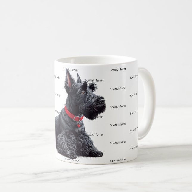 Scottish Terrier in Coffee Mug (Front Right)