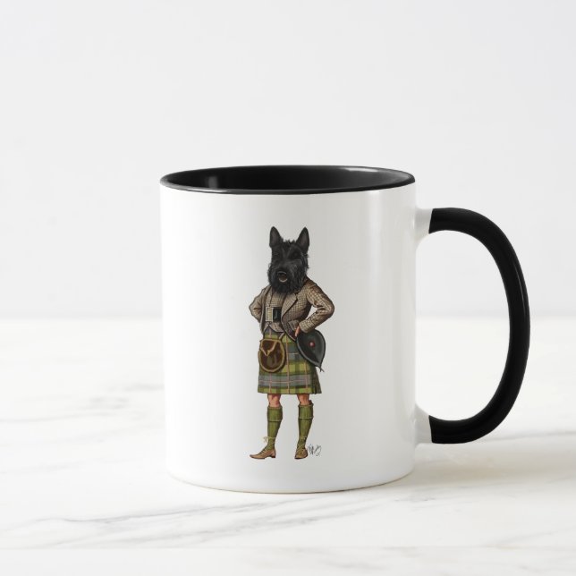 Scottish Terrier in Kilt Mug (Right)