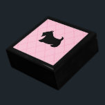 Scottish Terrier Jewellery Box<br><div class="desc">A Scottish Terrier give this jewellery box retro style. Use this Scottie dog box as a jewellery box, trinket box, gift box, gift, keepsake box, decor, art, Christmas box, etc... .The design is from original art.</div>