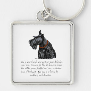 Scottish Terrier Keepsake - MALE Dog Keychain