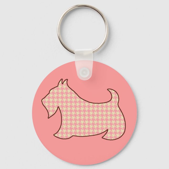 Scottish Terrier Keyring (Front)