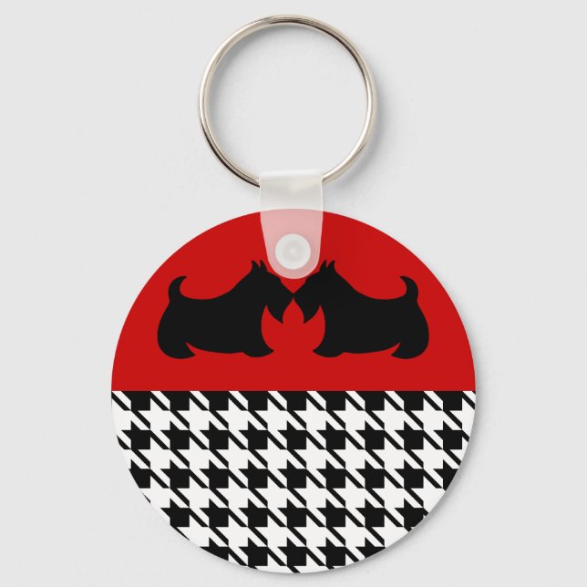 Scottish Terrier Keyring (Front)