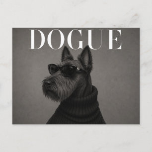 Scottish Terrier Luxury Editorial Postcard