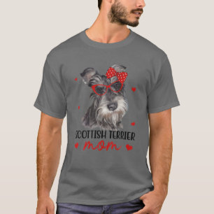 Scottish Terrier Mama Dog Bandana Dog Lover Gifts T-Shirt