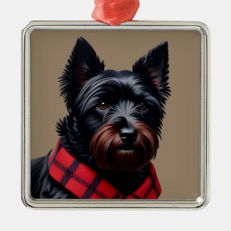 Scottish Terrier Metal Ornament