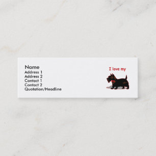 Scottish Terrier Mini Business Card