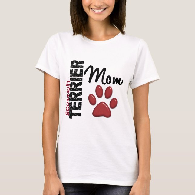 Scottish Terrier Mom 2 T-Shirt (Front)