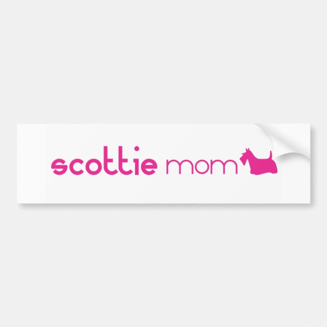 Scottish Terrier Mom Bumper Sticker (Front)