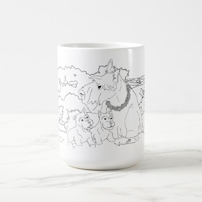 Scottish Terrier Mom Coffee Mug (Center)