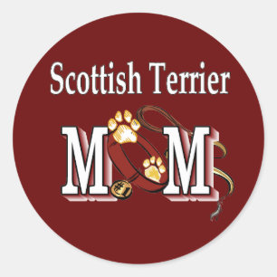 Scottish Terrier MOM Gifts Classic Round Sticker