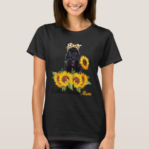 Scottish Terrier Mom Sunflower Summer Dog Mom Mama T-Shirt