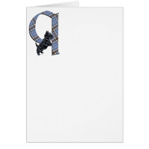 Scottish Terrier Monogram Q