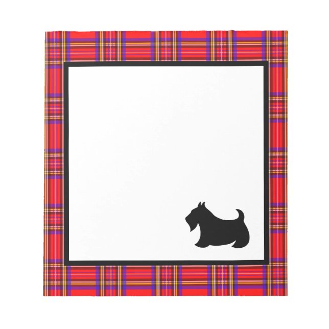 Scottish Terrier Notepad Gift (Front)