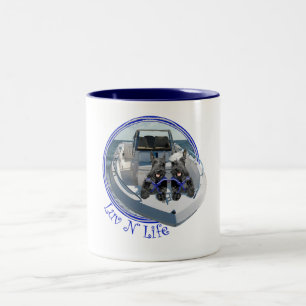 Scottish Terrier on the Boat Two-Tone Coffee Mug