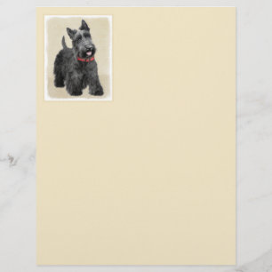 Scottish Terrier Painting - Cute Original Dog Art