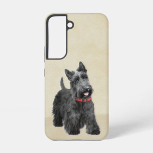 Scottish Terrier Painting - Cute Original Dog Art Samsung Galaxy Case