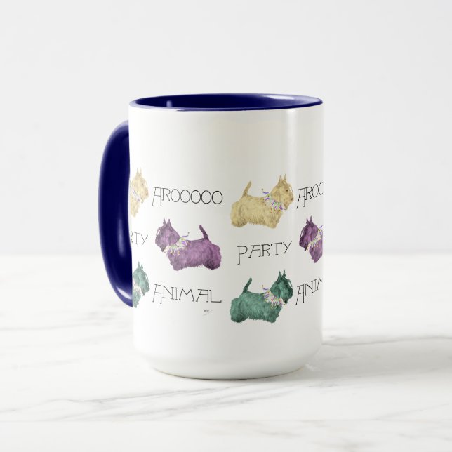 Scottish Terrier Party Animals Mug (Front Left)