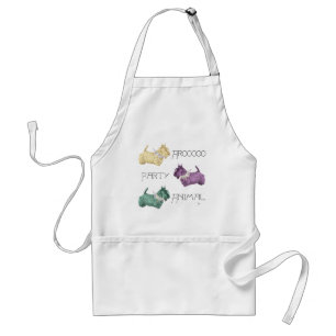 Scottish Terrier Party Animals Standard Apron